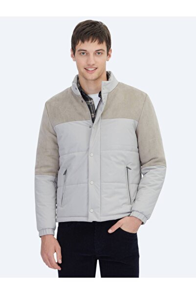 Kip Jachetă sport bej cu microfibră de gel, cu potrivire normală