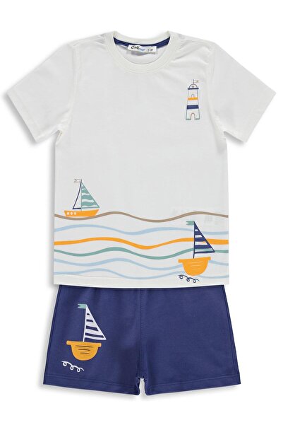 Civil Boys Σετ ιστιοπλοΐας με τύπωμα για 2-5 ετών - Μπλε 5-6 ετών