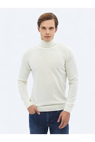 Kip سترة صوفية محبوكة من الصوف المحبوك بياقة مدورة كاملة من إكرو