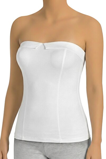 Öts Ženska potkošulja sa satenskim detaljima Bez bretela (96% Pamuk - 4% Elas...