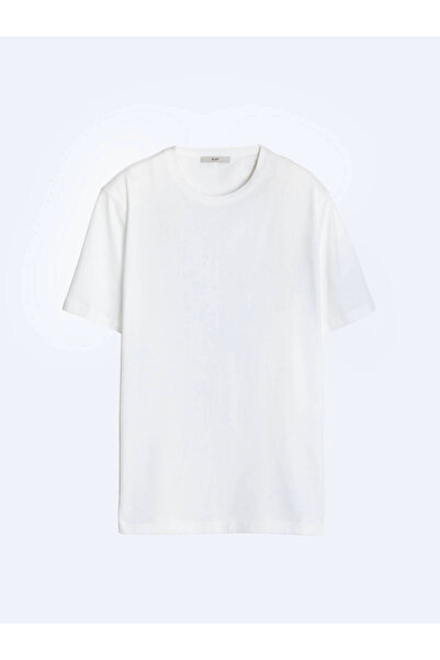 Kip Λευκό μπλουζάκι με λαιμόκοψη 100% βαμβάκι