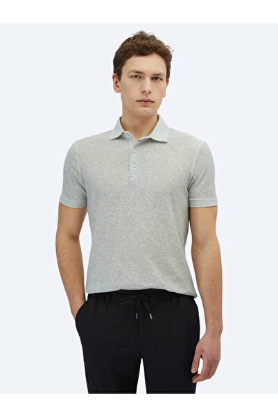 Kip Svetli kaki Štampano polo ovratnik Mešavina pamuka T-shirt