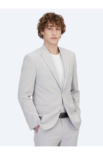 Kip Costum slim fit gri deschis