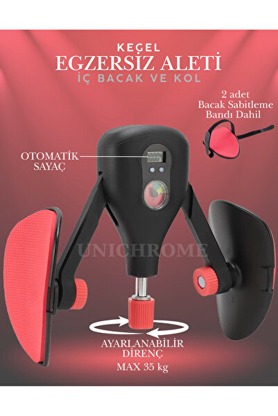 Folveit İç Bacak Egzersiz Aleti 35 Kg Ayarlanabilir Kegel Cihazı Pelvik Kas A...