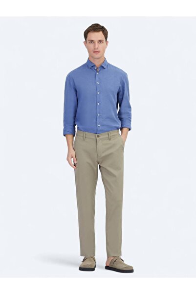 Kip Βιζόν ίσιο υφαντό Jogging Fit Casual βαμβακερό παντελόνι