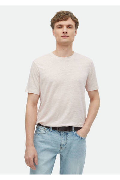 Ramsey Tricou 100% in roz deschis cu decolteu drept