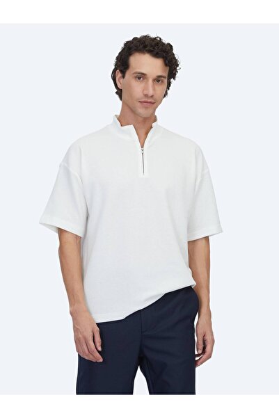 Kip Μπλουζάκι με σχέδιο εκρού ψηλός λαιμός