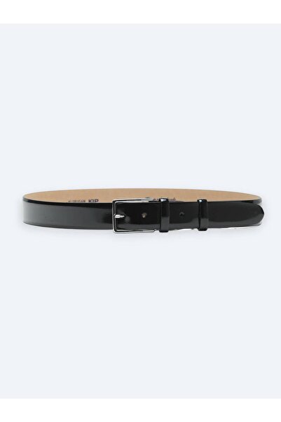Kip Black Patent Leather Belt