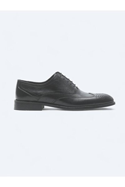 Kip Black Leather Classic Shoes