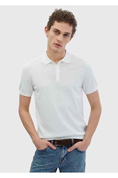 Ramsey White Plain Knit Knitwear