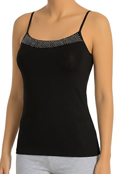 Öts Ženska majica bez rukava sa užadnim naramenicama T Sa kamenčićima (90% V ...