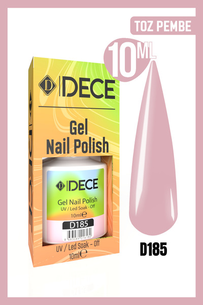 d dece Kalıcı Oje Uv Led D185 (PEMBE SERİSİ) 10ml