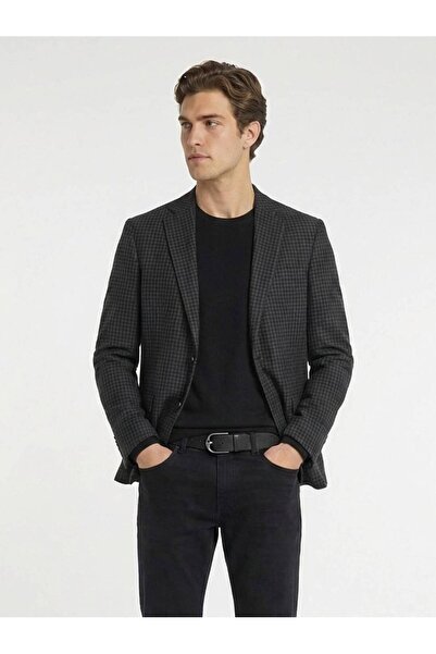 Kip Anthracite Wool Blend Jacket
