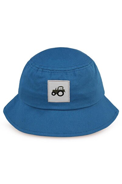 Civil Boys Tractor Trucker Hat for Boys Aged 6-9 - Blue