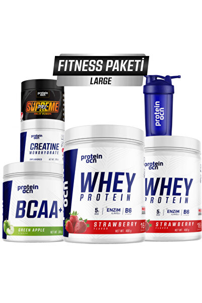 Proteinocean Fıtness Paketi Large - Çilek Yeşil Elma