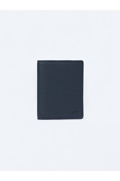 Kip Koyu Lacivert Cüzdan