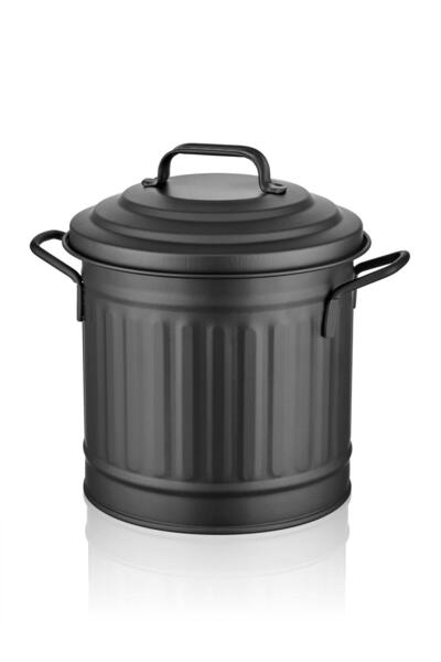 The Mia Çöp Kovası Tezgah Siyah 4 Lt