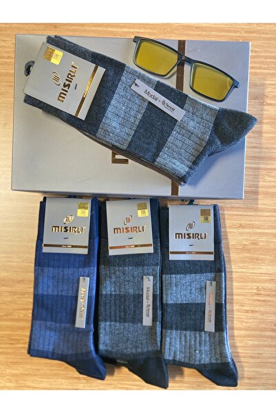 Mısırlı Modal jakarlı Organik Desen Erkek Çorap 12 adet