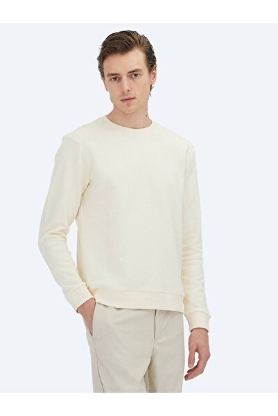 Kip Ecru Crew Neck Sweatshirt