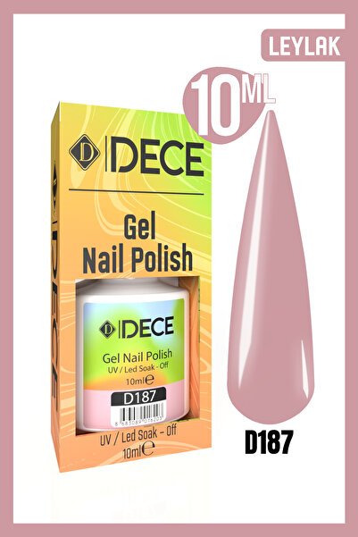 d dece Kalıcı Oje Uv Led D187 (PEMBE SERİSİ) 10ml