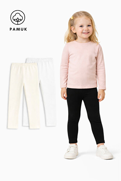 HK HOPKİDS Σετ 3 τεμαχίων για κορίτσια και αγόρια, βαμβακερά και ελαστικά λεπ...