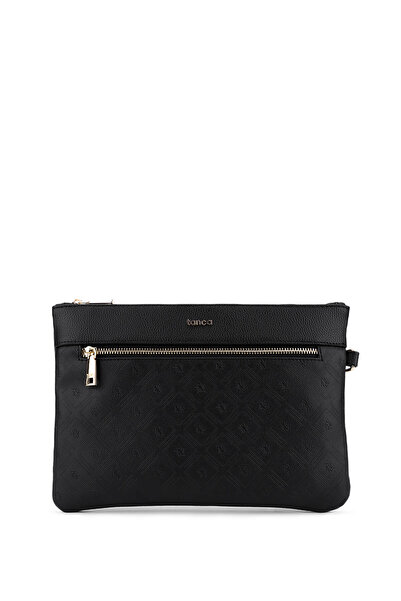 Tamer Tanca Erkek Suni Deri Siyah Clutch Çanta