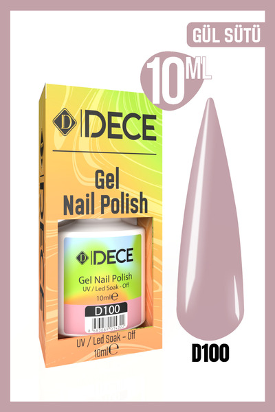 d dece Kalıcı Oje Uv Led D100 (PEMBE SERİSİ) 10ml