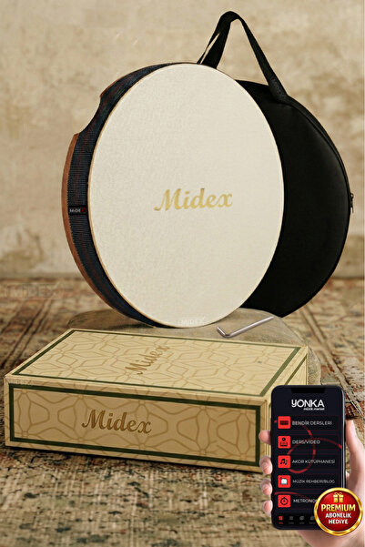 Midex BR-410 Kaliteli Bendir Def Akort Ayarlı EL Tutma Oyuklu Çantalı