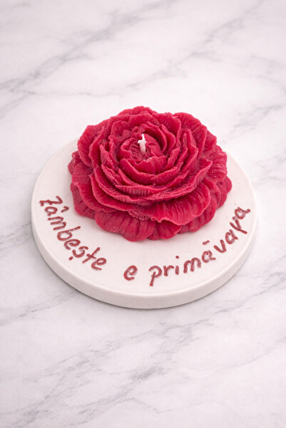 Roots&Flame Lumânare parfumată- Flower Bloom- Bujor