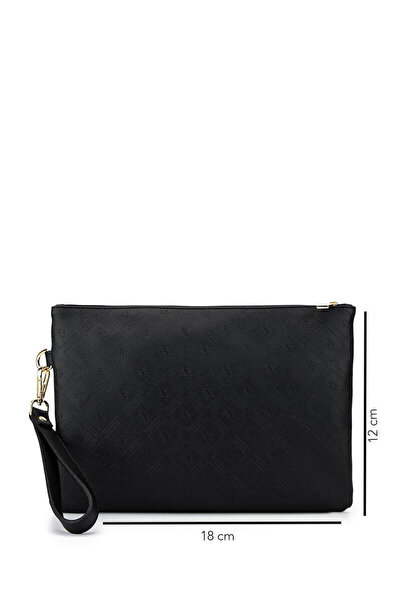 Tamer Tanca Erkek Suni Deri Siyah Clutch Çanta