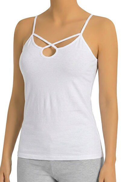 Öts Top pentru femei cu bretele încrucișate (96% bumbac - 4% elastan)