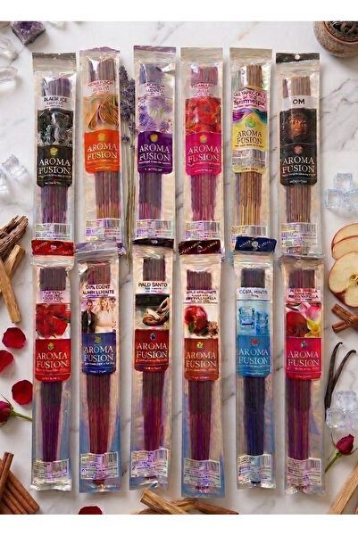 Great Fast Organik Ve Gerçek Kokulu Tütsü Seti - 12 Paket (TOPLAM 180 ADET TÜ...