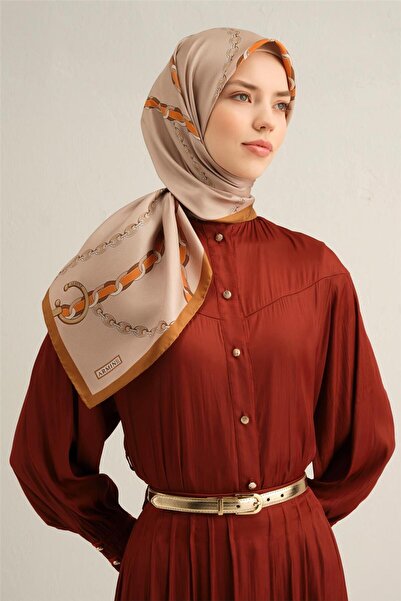 Armine وشاح كلاسيكي منقوش سيفت حرير تويل 9346D 38