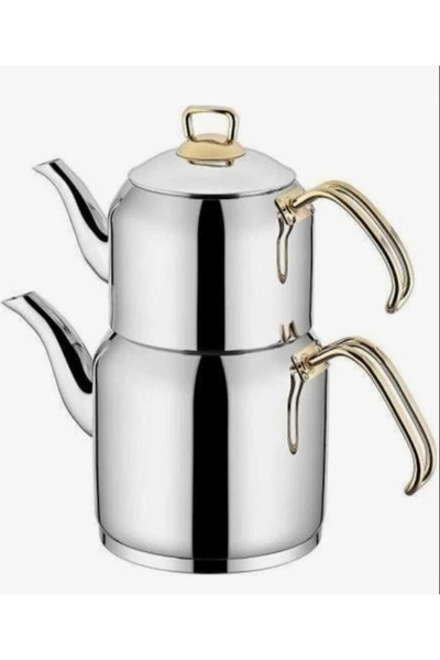 SILA Truva Gold Demlik Çaydanlık Takımı Çeyiz Seti 2 Litre