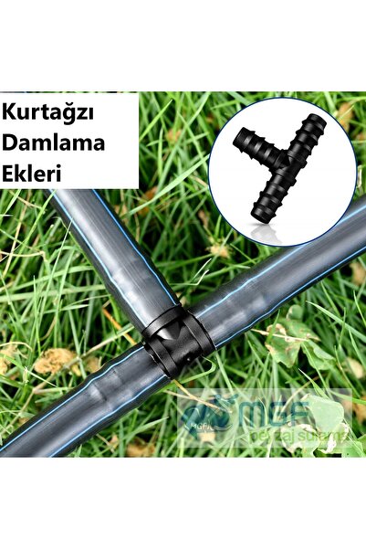 MGF PLAST Mgf 16mm. T 50 Ad. Damla Sulama Parçası Aparatı Damlama Borusu Hort...