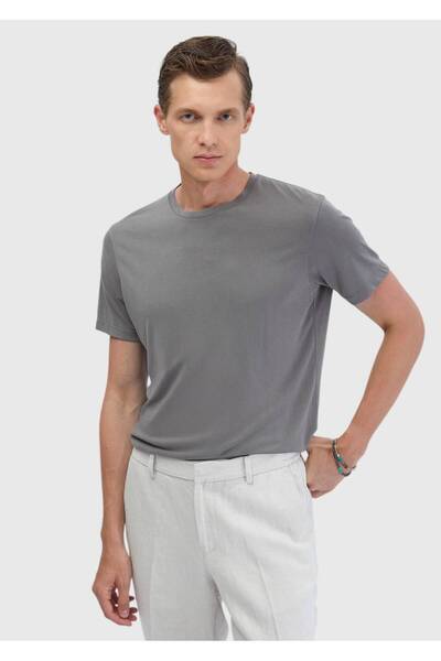 Ramsey Gray Plain T-Shirt