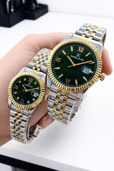 Daniel Klein 30m Suya Dayanıklı Bay&Bayan Çelik Kordon Çiftlere Özel Kol Saati