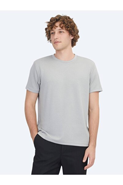 Kip Γκρι μπλουζάκι με λαιμόκοψη