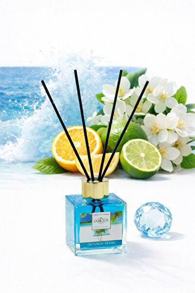 J'AMOUR EAU DE PARFUME Okyanus Esintisi Bambu Çubuklu Oda Kokusu – 100 ml Fer...