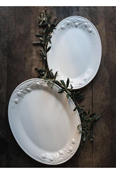 The Mia Grande Serving Plate White 48x36 cm