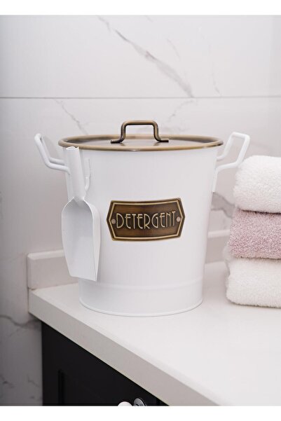 The Mia حاوية تخزين المنظفات باللون الأبيض MGL0028