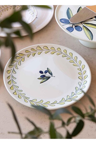 The Mia Olivos Pasta Tabağı 6lı Set 19 cm OVS0002