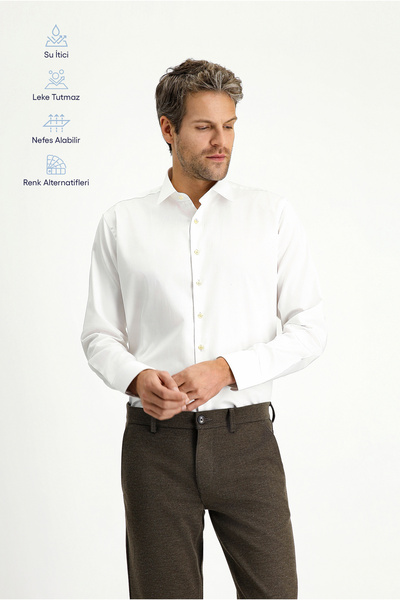 Kiğılı Cămașă din bumbac cu mânecă lungă, croială subțire, slim fit, clasică,...