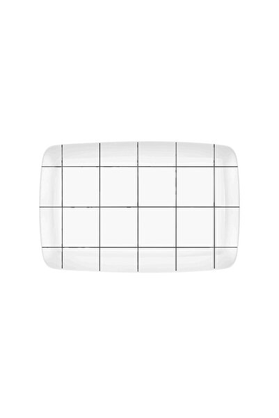 The Mia Daily Tunes Dikdörtgen Seramik Servis Tabağı 34x25 cm