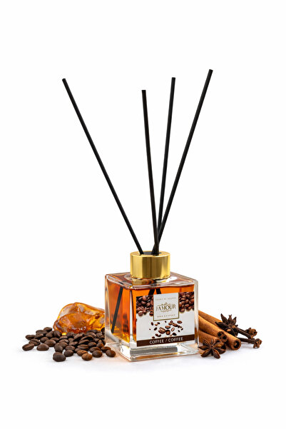J'AMOUR EAU DE PARFUME Kahve Kokulu Çubuklu Oda Kokusu – 100 ml Sıcak ve Kalı...