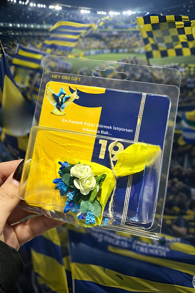 HEY GİDİ GİFT Taraftar Çiçeği Aynalı Hotflowers Fenerbahçe Temalı –Mini Buket...