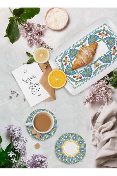 The Mia طقم أطباق شاي ليمونسيلو 6 قطع 13 سم