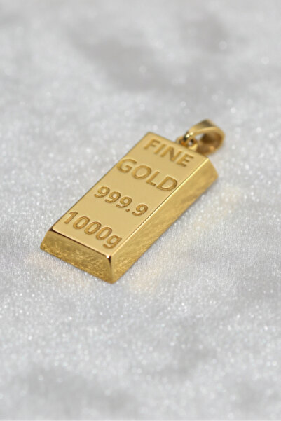 POLENGOLD 14 Ayar Altın Mini Külçe Kolye Ucu