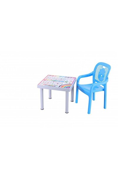 Sağlam Plastik Mandella Rubi Türkçe Desenli Çocuk Masası 1 Adet Rubi Çocuk Ko...