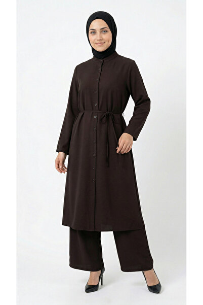 MİHRA STORE Νουρσίμα Τουνίκι με μακρύ και κουμπωτό γιακά και παντελόνι - TN04...